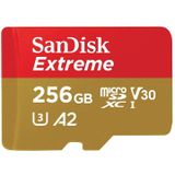 SanDisk U3 High-Speed Micro SD Card TF Card Geheugenkaart voor GoPro Sports Camera  Drone  Monitoring 256GB (A2)  Kleur: Gold Card