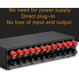 4 ingang 2 uitgang eindversterker en luidspreker switcher luidspreker switch splitter comparator 300W per kanaal zonder verlies van geluidskwaliteit