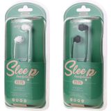 REMAX RM-588 In-Ear Stereo Slaap Oortelefoon met Draadregeling & MIC & Ondersteuning Handsfree(Wit)