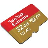 SanDisk U3 High-Speed Micro SD Card TF Card Geheugenkaart voor GoPro Sports Camera  Drone  Monitoring 32GB(A1)  Kleur: Gold Card