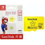 SanDisk SDSQXAO TF-kaart micro SD-geheugenkaart voor Nintendo Switch-gameconsole  capaciteit: 256 GB Goud