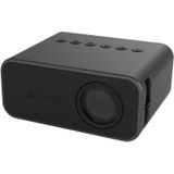 T500 1920x1080P 80 Lumens Draagbare Mini Home Theater LED HD Digitale Projector Zonder Afstandsbediening & Adapter (Zwart)