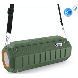 NewRixing NR905 TWS Draagbare Bluetooth-luidspreker met zaklamp  ondersteuning TF-kaart / FM / 3 5 mm AUX / U-schijf / Handsfree Call(Green)