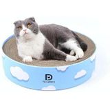 Ronde Golfplaten Cat Scratcher Claw Sharpener Speelgoedbed  Kleur: Wolk 41x41x10cm