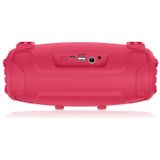 NewRixing NR3026M TWS Outdoor Portable K-song Wireless Bluetooth Speaker High-power Aduio Amplifer met schouderband & microfoon  Support TF Card / FM(Red)