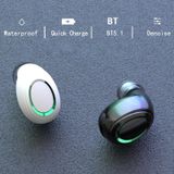 MD06 Mini In-ear TWS Wireless Touch Digital Display Bluetooth Earphone (roze)