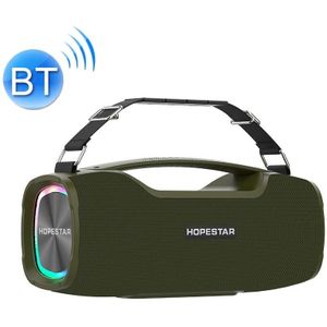 HOPESTAR A6X TWS draagbare Outdoor Bluetooth-luidspreker met kleurrijke muzieklichten  ondersteuning Power Bank & Handsfree Call & U Disk & TF Card & 3.5mm AUX (Groen)