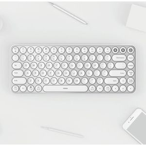 Originele Xiaomi MIIIW 85 Toetsen 2.4GHz Mini Bluetooth Dual-Mode Wireless Keyboard (Wit)