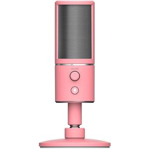 Razer Seiren X Ultra-cardiode Pickup Vibration Demping Live Broadcast Microfoon (Roze)