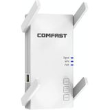 COMFAST CF-AC2100 2100Mbps draadloze WIFI signaalversterker Repeater Booster Network Router met 4 antennes  Britse stekker