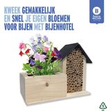 Baza Bee Hotel Met Bio Bloemen Lathyrus