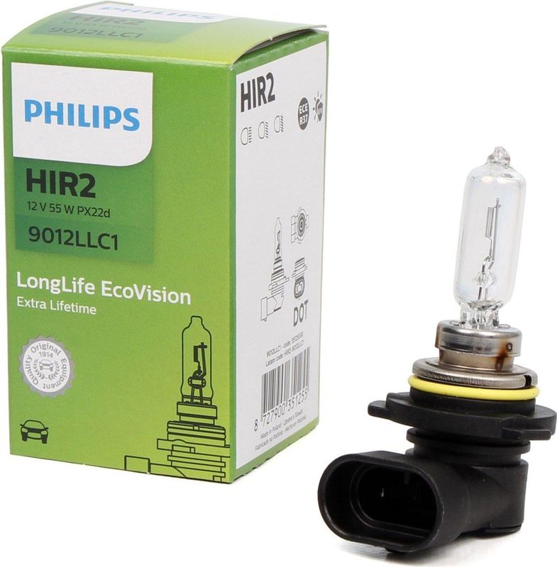 Philips - HIR2 55W - Koplamp - LongLife EcoVision - PX22d Voet