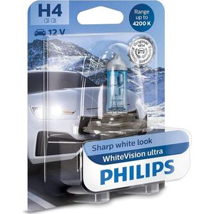 Lamp Halogeen PHILIPS H4 WhiteVision Ultra 12V, 60/55W