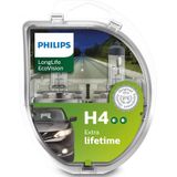 Philips - 12342 H4 Longlife Ecovision - Dimlichten - 2 Stuks