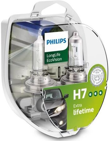 Philips - 12972 H7 Longlife Ecovision - Dimlichten - 2 Stuks