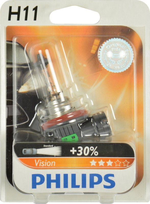 Vision - H11 Halogeenlamp - 12 Volt - 55 Watt - Blisterverpakking