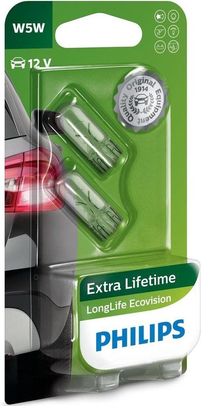 LongLife EcoVision - W5W - Knipperlicht - Oranje - 12 Volt