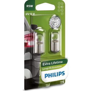 Philips Binnenverlichting R5w Longlife Ecovision 12v Wit 2 Stuks