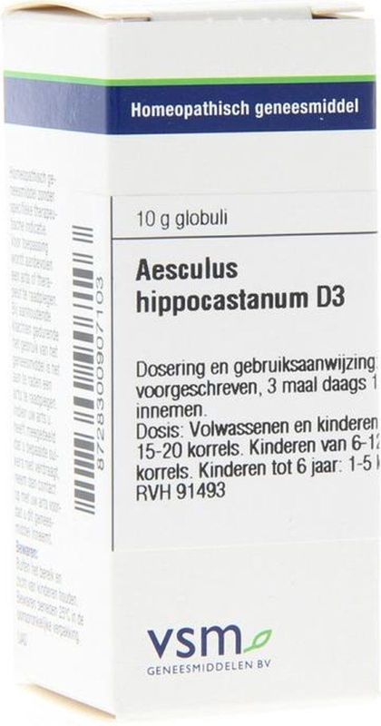 VSM - Aesculus Hippocastanum D3 - Homeopathisch Geneesmiddel - 10 Gram