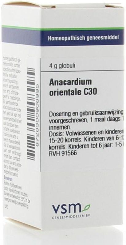 VSM - Anacardium Orientale - Homeopathisch Geneesmiddel - 4 Gram