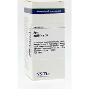 VSM - Apis Mellifica D6 - Tabletten - 200 stuks