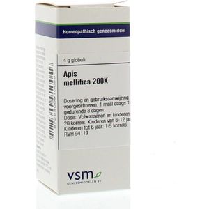 VSM - Apis Mellifica 200K - Homeopathisch Geneesmiddel - 4 gram