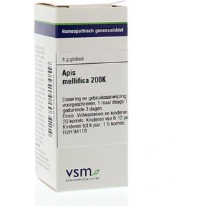 VSM - Apis Mellifica 200K - Homeopathisch Geneesmiddel - 4 gram