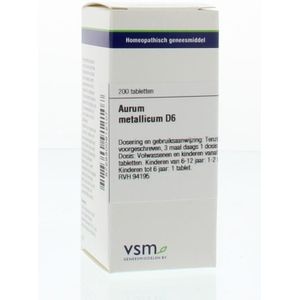 VSM Aurum metallicum D6  200 tabletten