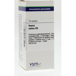 VSM - Avena Sativa D6 - Tabletten - 200 stuks