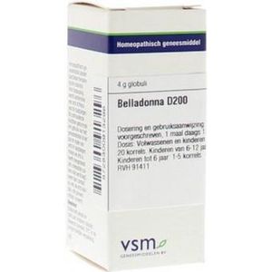 VSM - Belladonna D200 - Homeopathisch Geneesmiddel - 4GR