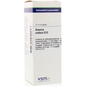 VSM - Bryonia Cretica D12 - Homeopathisch Geneesmiddel - 20 ml