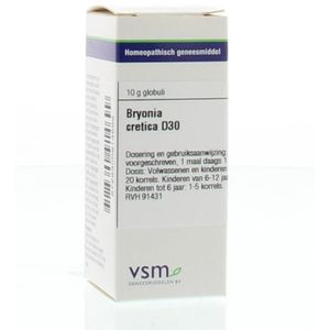 VSM - Bryonia Cretica D30 - Globuli - 200 stuks - 10 GR