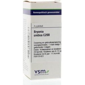 VSM - Bryonia Cretica - Geneesmiddel - 200C - 4 gram