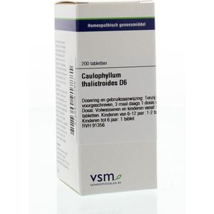 VSM Caulophyllum thalictroides D6  200 tabletten