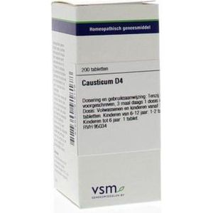 VSM - Causticum D4 - Homeopathisch Geneesmiddel - 200 Tabletten