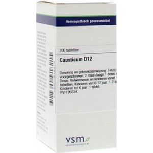 VSM - Causticum D12 - Tabletten - Inhoud 200 Stuks