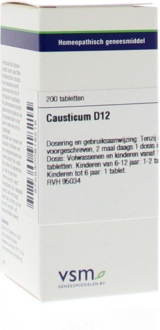 VSM - Causticum D12 - Tabletten - Inhoud 200 Stuks
