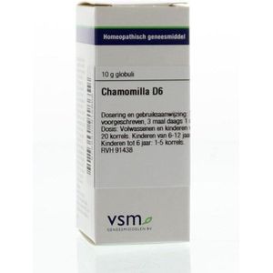 VSM - Chamomilla D6 - Globuli - 10 gram