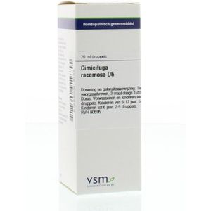 VSM - Cimicifuga Racemosa D6 - Homeopathisch Geneesmiddel - 20ml