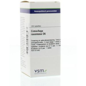 VSM - Cimicifuga Racemosa D6 - Tabletten - 200 stuks