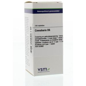 VSM Cinnabaris D6  200 tabletten