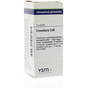 VSM - Cinnabaris C30 - Globuli - 4G