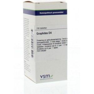 VSM - Graphites D4 - Homeopathisch Geneesmiddel - 200 Tabletten