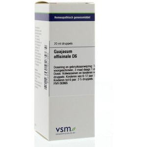 VSM Guajacum officinale d6 20ml