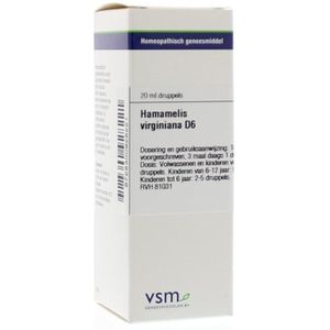 VSM - Hamamelis Virginiana D6 - Homeopathisch Geneesmiddel - 20 ml