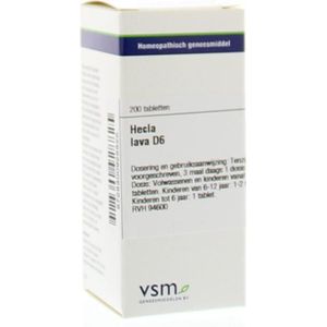 VSM Hecla Lava D6 - Tabletten - 200 stuks