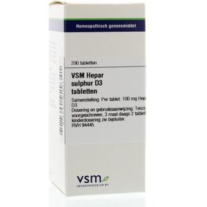 VSM - Hepar Sulphur D3 - Tabletten - 200 stuks