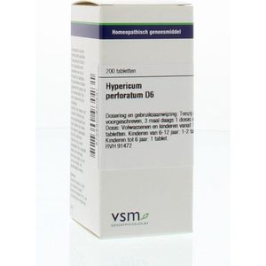 Vsm - Hypericum Perforatum D6 - Tabletten - 200 stuks