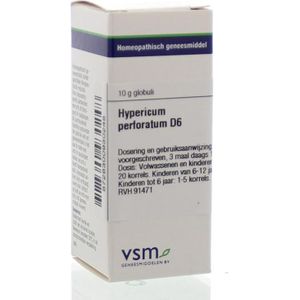 Vsm - Hypericum Perforatum D6 - Globuli - 200 stuks
