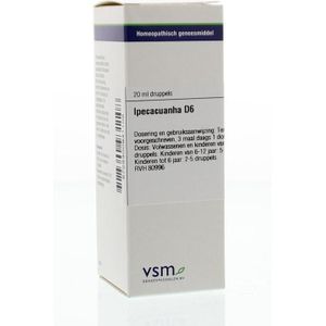 VSM - Ipecacuanha D6 - Druppels - 20ml